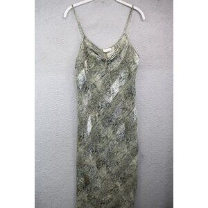 Cinema Etoile Vintage Sheer Animal Print Slip Dress-Size Medium-Y2K
